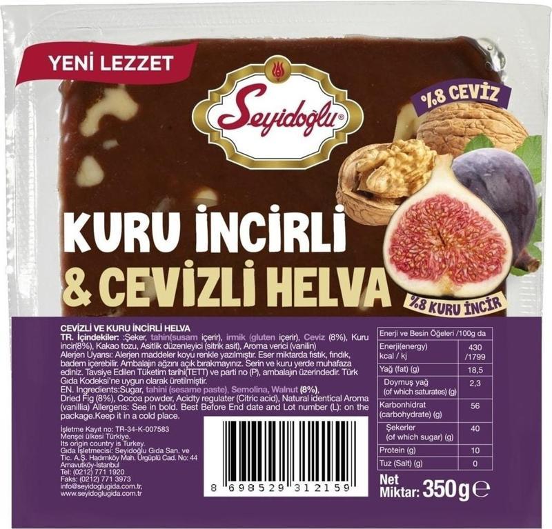 Kuru Incirli & Cevizli Helva Yaz Helvası 350 Gr