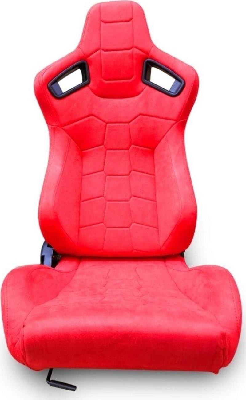 Spor Koltuk Recaro Model Alcantara Kırmızı 1 Takım 2 Adet