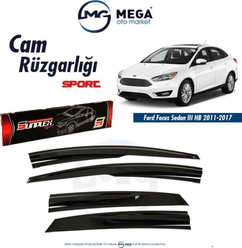 Ford Focus 3 Hb-sedan 2011-2017 Cam Rüzgarlık Mugen Ti?p