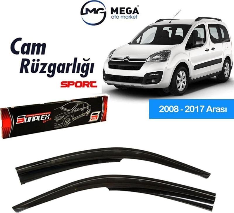 Citroen Berlingo 2008-2017 Arası Mugen Tip Cam Rüzgarlık Sunplex