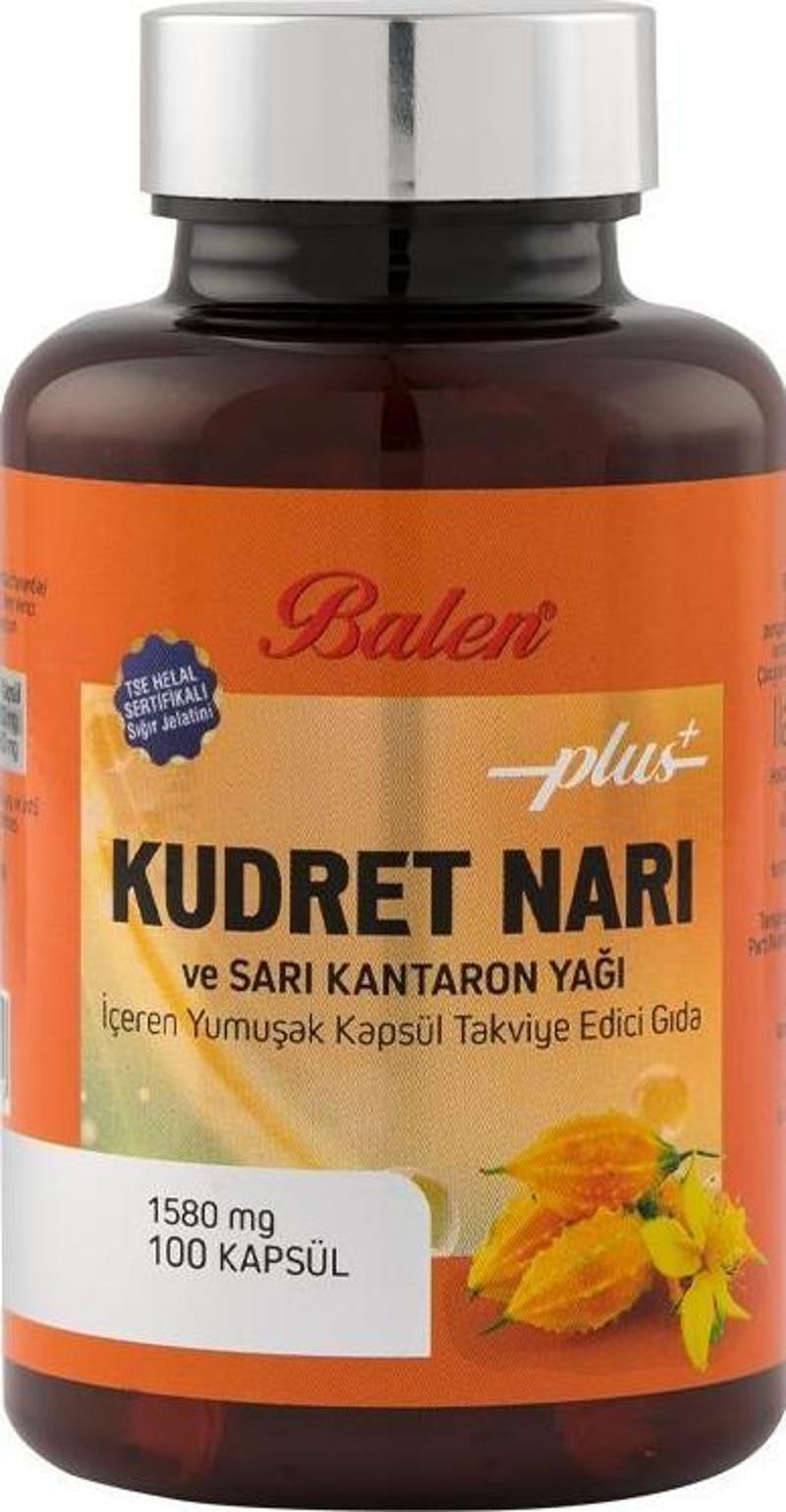 Kudret Narı ve Sarı Kantaron Yağı İçeren Yumuşak Kapsül 1580 mg 100 Kapsül