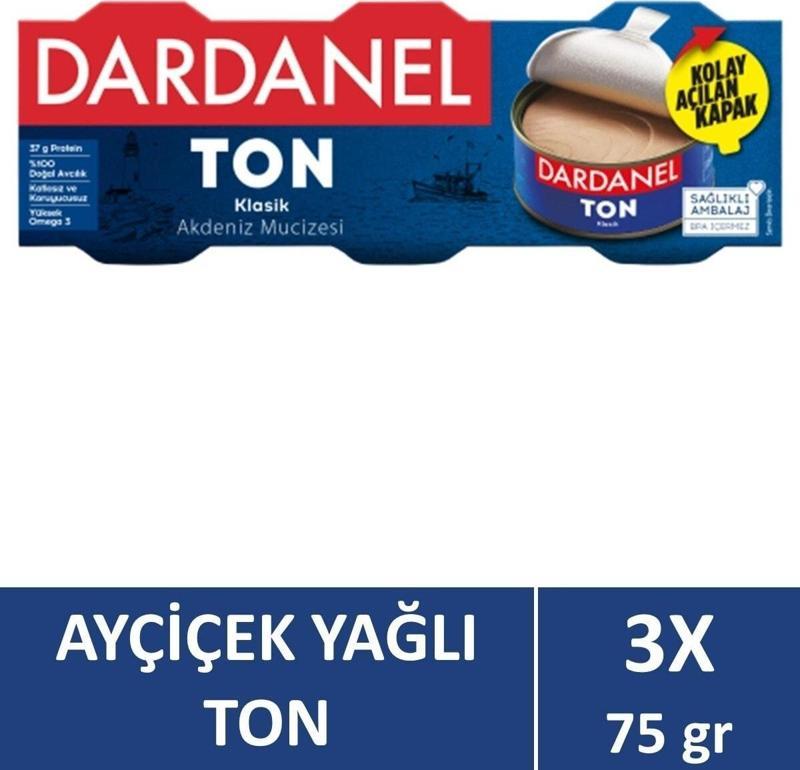 Ayçiçek Yağlı Ton Balığı 3X75 Gr .