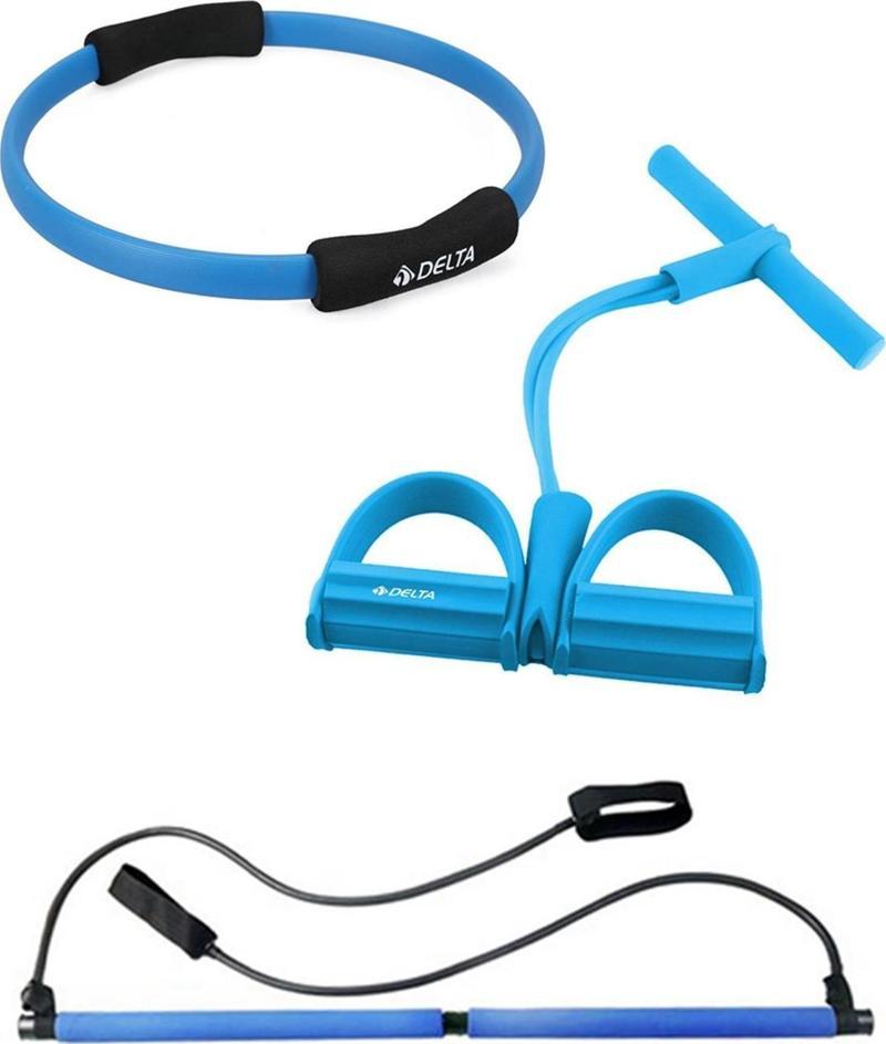 Squat Pilates Egzersiz Çubuğu Portable Studio Body Trimmer Mekik Aleti 35 Cm Pilates Çemberi