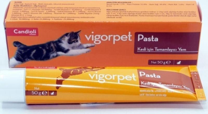 Candıolı Vigorpet Pasta Kediler Için Tamamlayıcı Yem - 50 G