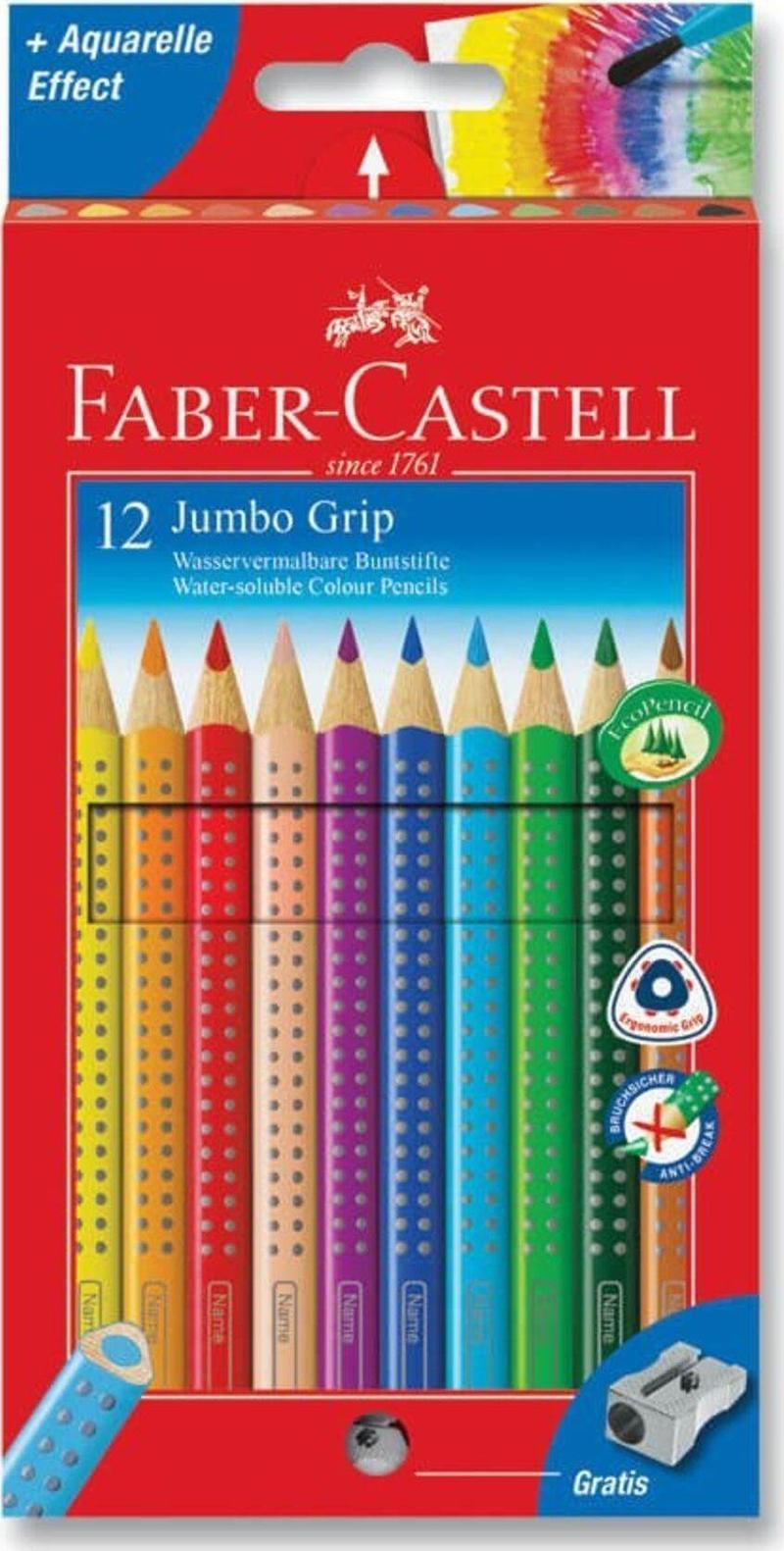 Jumbo Grip Boya Kalemi 12 Renk