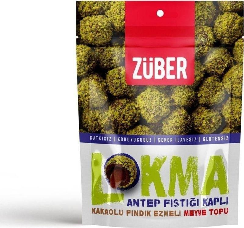 Lokma Organik Meyve Topları 96gr Antep Fıstıklı Çikolatalı