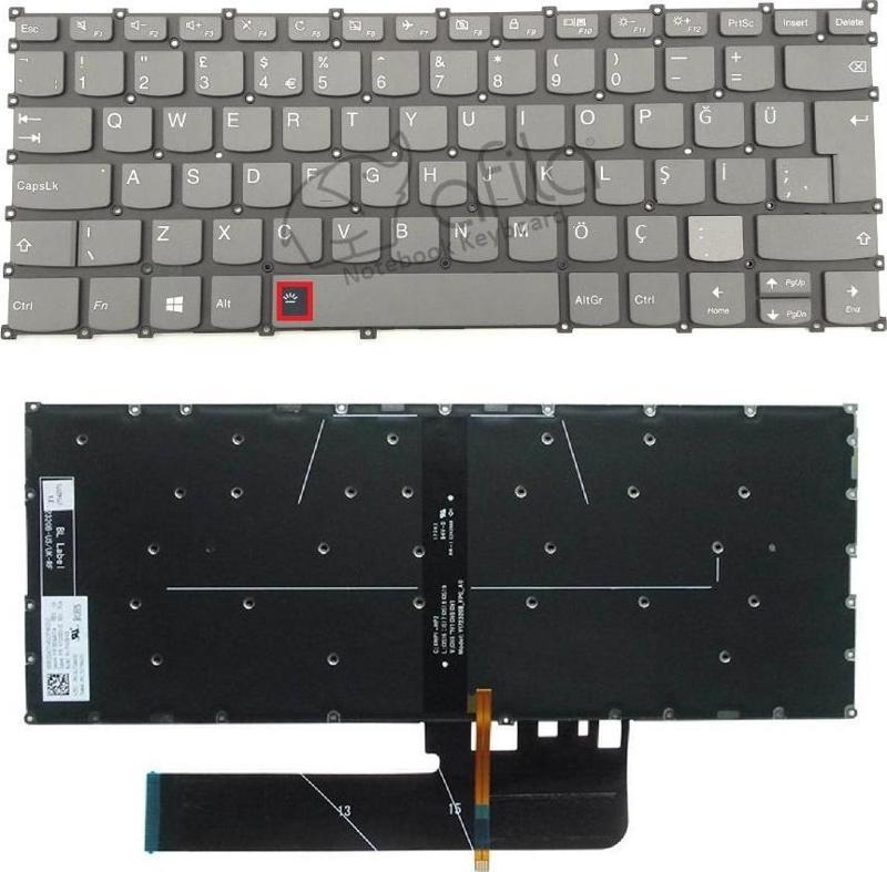 Lenovo ideaPad S540-14IWL, S540-14API Klavyesi (Siyah TR) IŞIKLI
