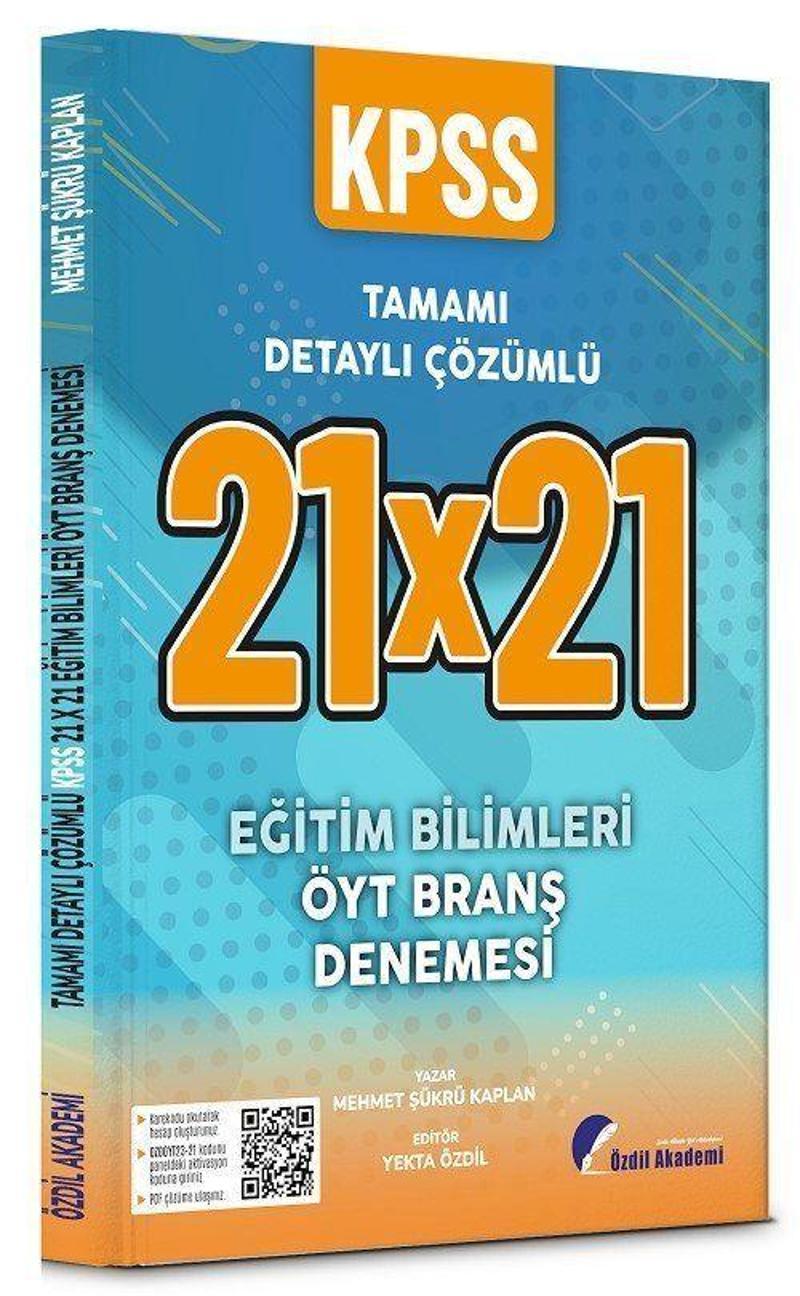 KPSS Eğitim Bilimleri Öğretim Yöntem Teknikleri 21x21 Deneme PDF Çözümlü