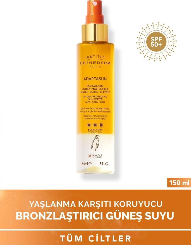 Adaptasun Hydra-Protective Sun Water Foto Yaşlanma Karşıtı Bronzlaştırıcı SPF50+ Güneş Suyu 150ML