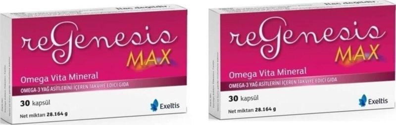 Max Omega Vita Mineral 30 Kapsül 2'li