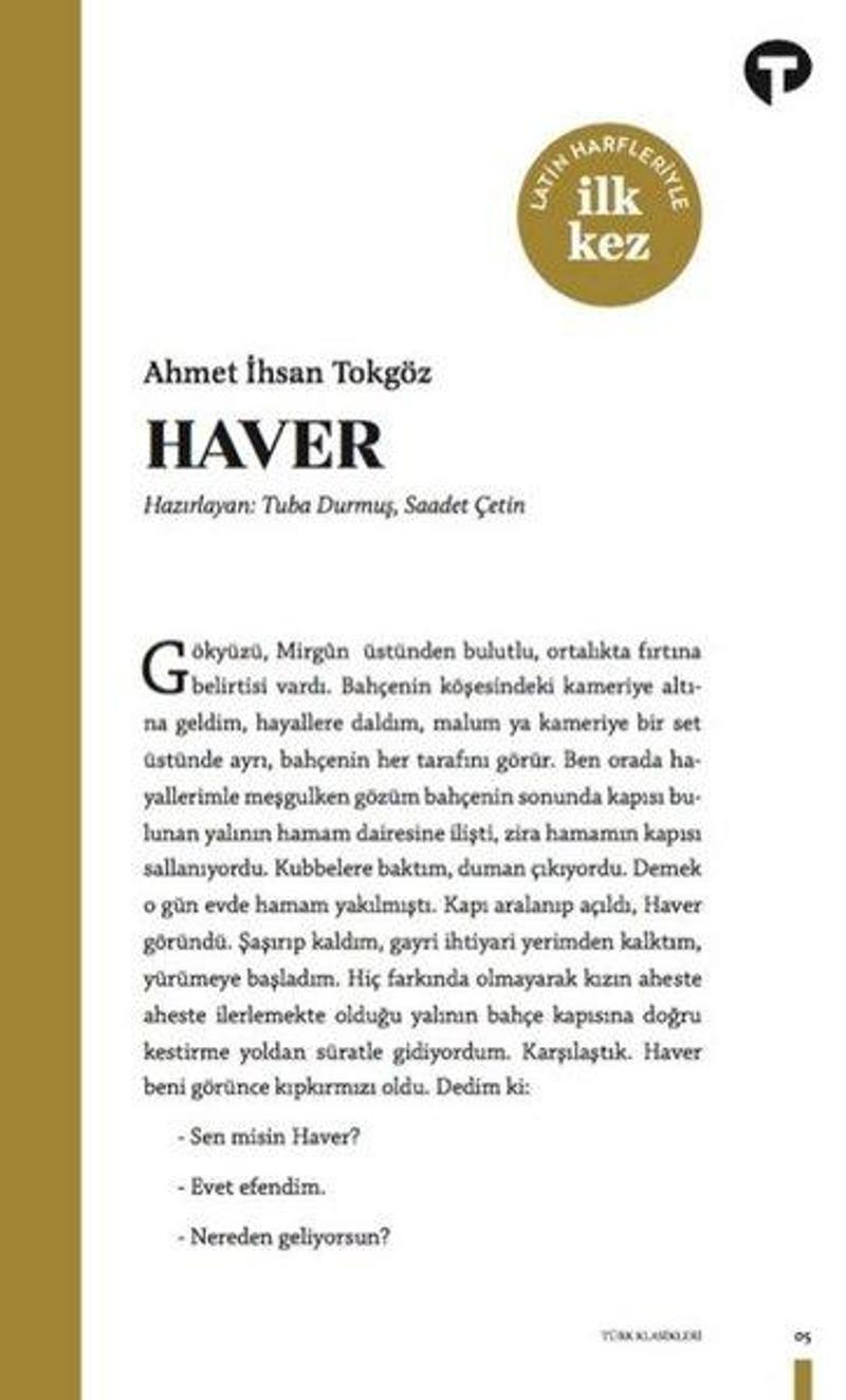Turkuvaz Kitap Haver - Ahmet İhsan Tokgöz