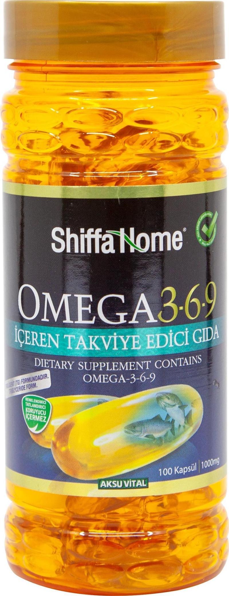 Shiffa Home Omega-3-6-9 100 Softjel 1000 Mg