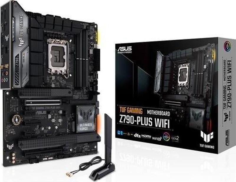 Tuf Gaming Z790-Plus Wifi İntel Z790 Soket 1700 Ddr5 7200(Oc)Mhz Atx Gaming (Oyuncu) Anakart