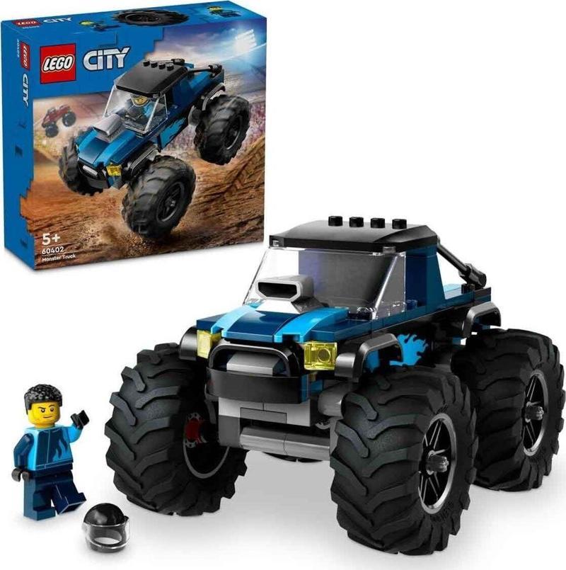 ® City Mavi Canavar Kamyon 60402 - 5 Yaş ve Üzeri Çocuklar için Kamyonet İçeren Yaratıc?