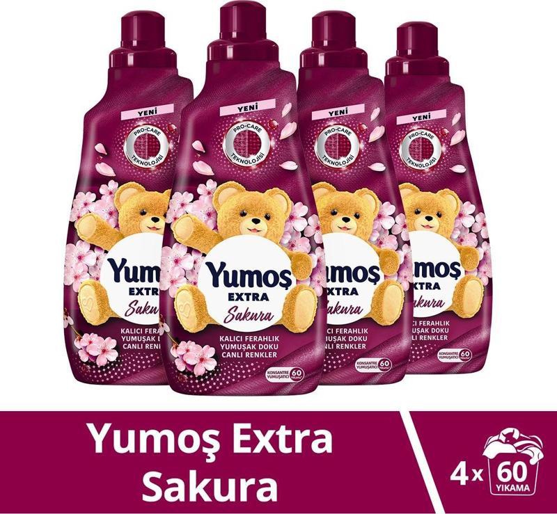 Extra Çamaşır Yumuşatıcı Sakura 1440 ml X4