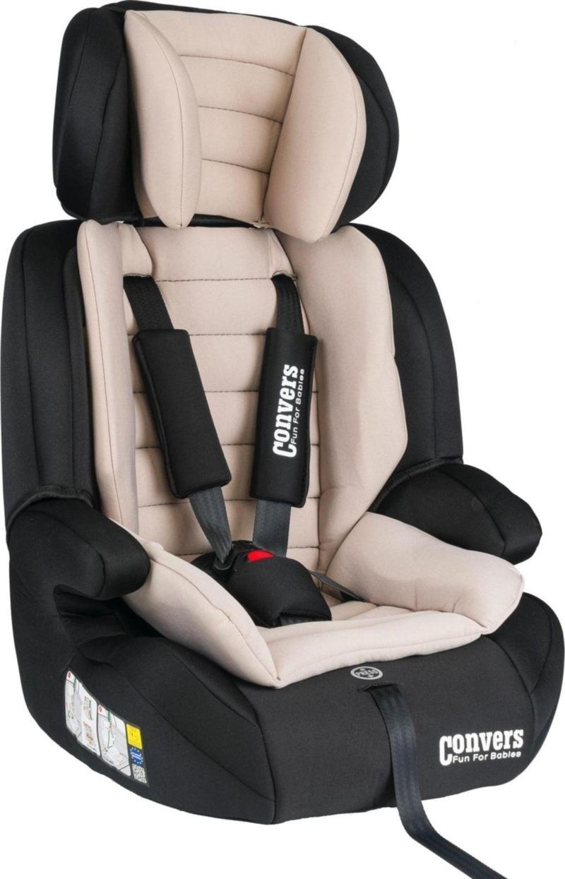Convers 9-36 Kg Ece R44/04 Sertifikalı Bebek & Çocuk Oto Koltuk Bej