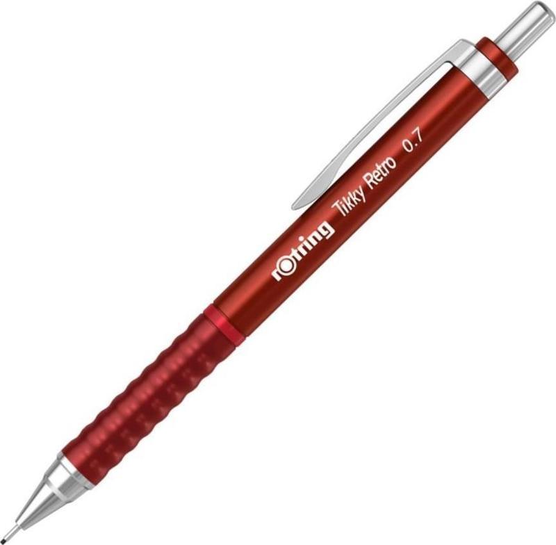 Tikky Retro Metalik Versatil Kalem Uçlu Kalem 0.7 Metalik Kırmızı