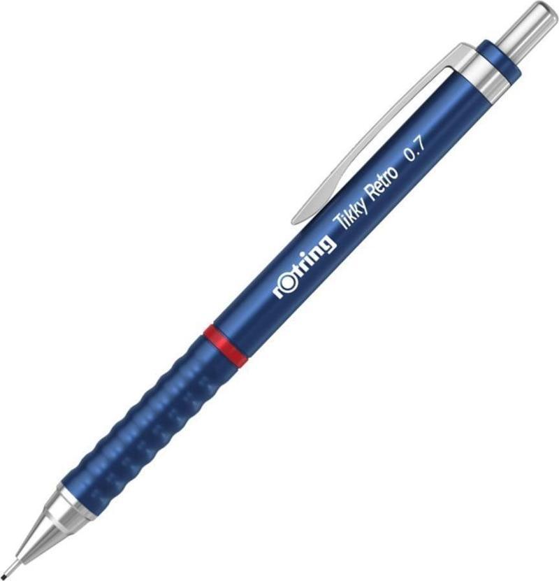 Tikky Retro Metalik Versatil Kalem Uçlu Kalem 0.7 Metalik Mavi