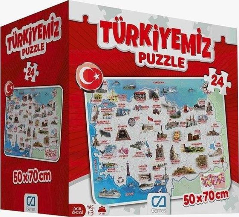 5079 Türkiyemiz Yer 24 Parça Puzzle