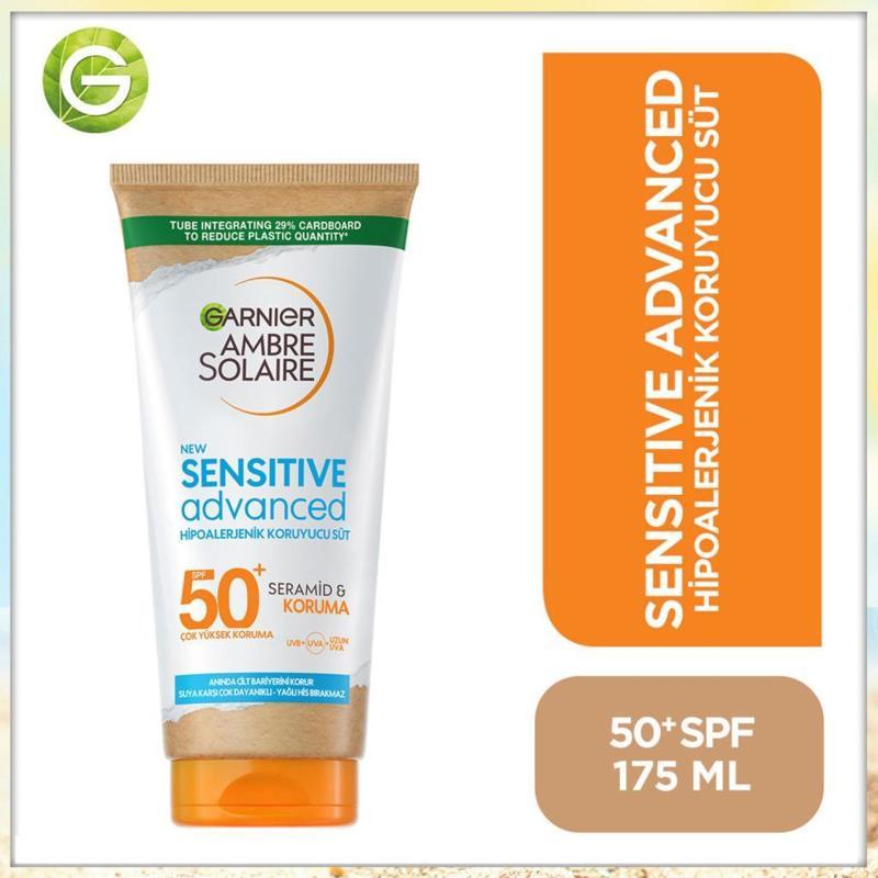 Ambre Solaire Sensitive Advanced Hipoalerjenik Güneş Koruyucu Süt SPF50+ 175 ml