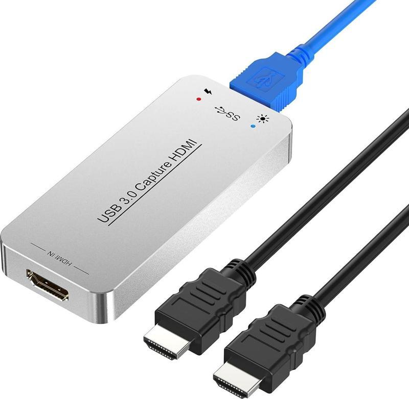 USB Yakalama HDMI Ekran Kartı, Canlı Yayın Yayını ve Kayıt