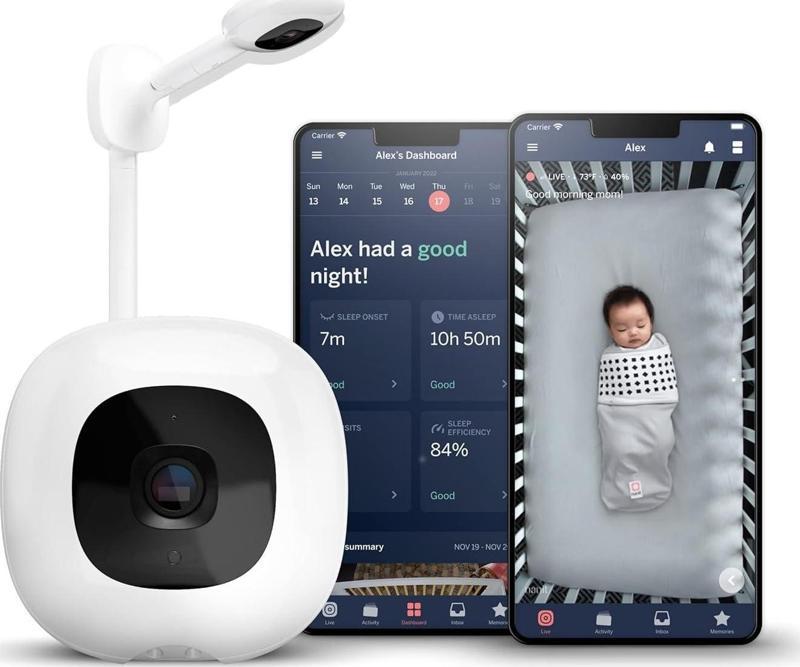 Pro Akıllı Bebek Monitörü Ve Duvar Montajı Wi-Fi Hd Kamera