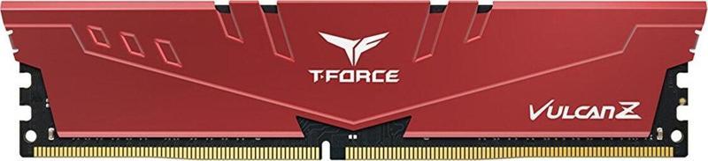 T-Force Vulcan Z Red 16Gb(1X16Gb) 3200Mhz Cl16 Ddr4 Gaming Ram Bellek (Tlzrd416G3200Hc16F01)