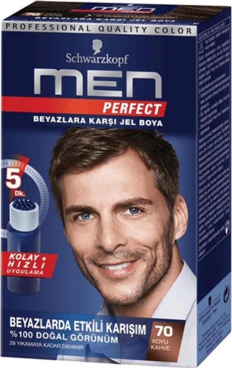 Men Erkek Saç Boyası 70 Koyu Kahve