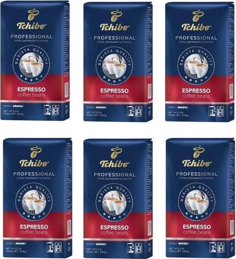 Profesional Espresso Çekirdek Kahve 1 Kg x 6 Adet