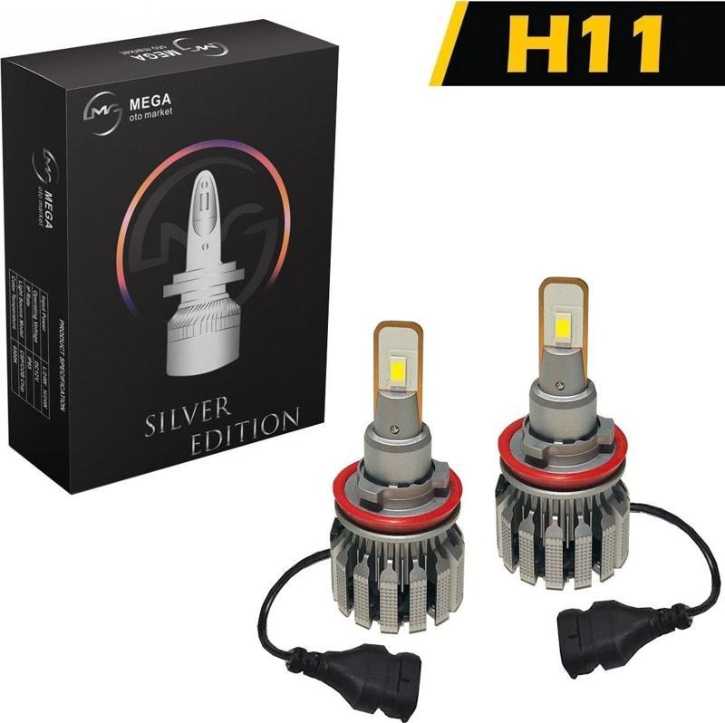 Slim Led Xenon V2 12-24 Volt Silver Edition Csp Led H1 H4 H7 H11 9006 9005