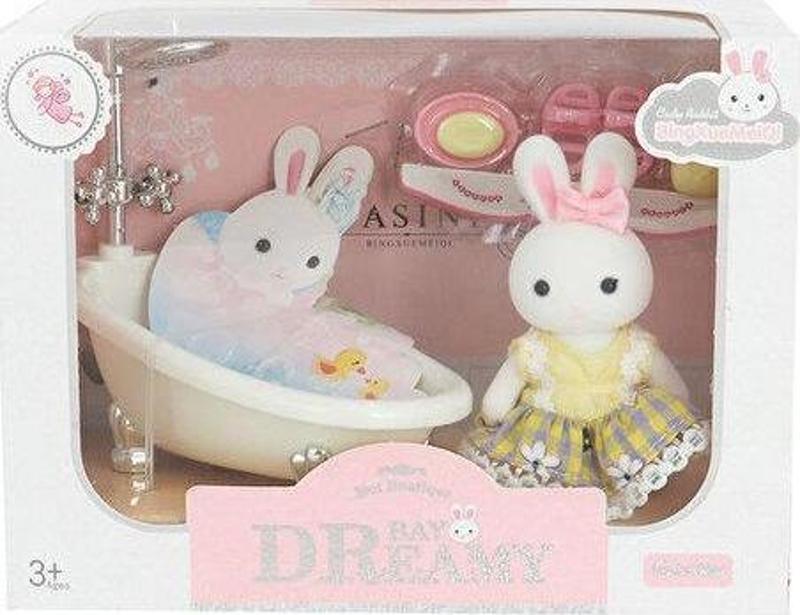 Sevimli Tavşan Ailesi Banyo Küvet Seti 6621-4