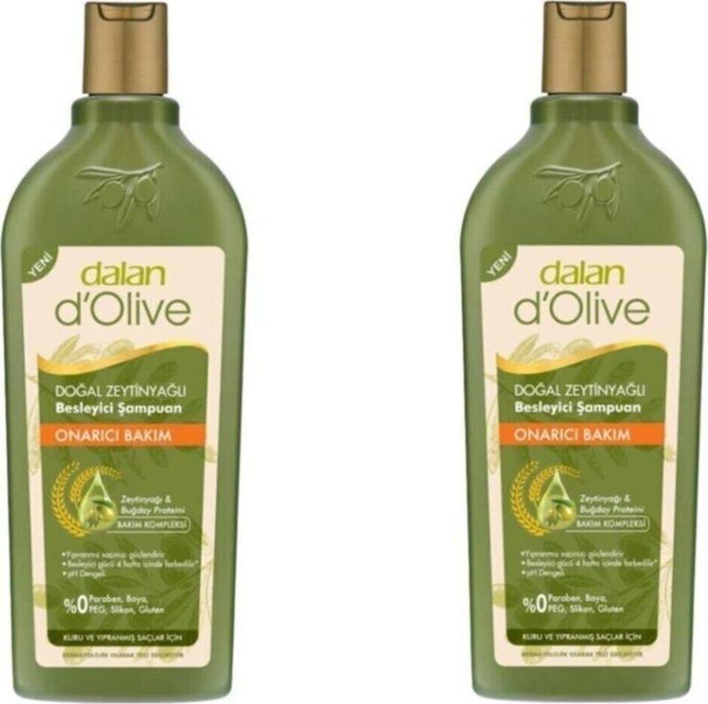 2 Adet D’olive Zeytinyağlı Onarıcı Şampuan 400 ml