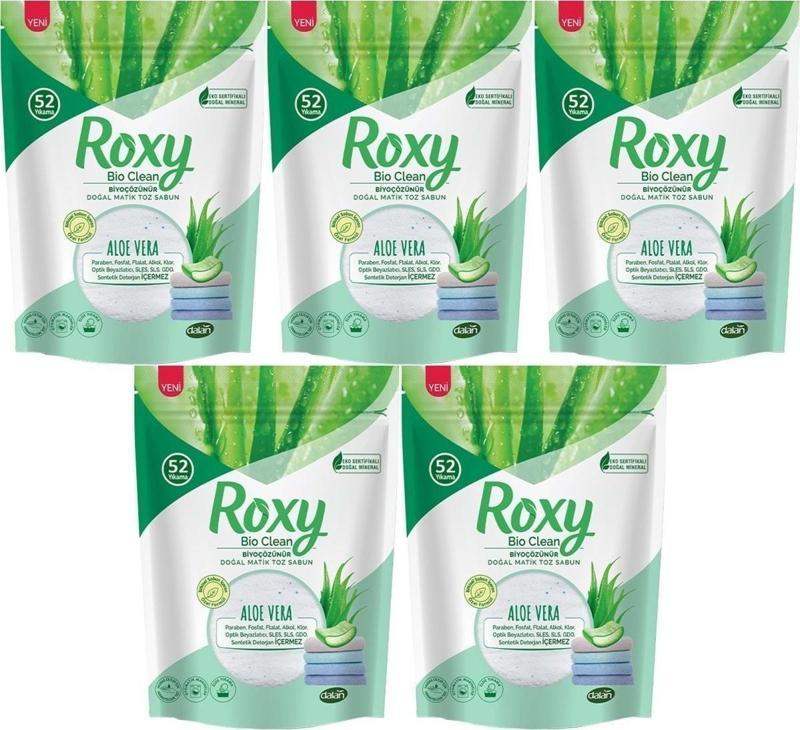 Roxy Bio Clean Matik Sabun Tozu 1.6kg Aloe Vera (5 Li Set) (260 Yıkama)