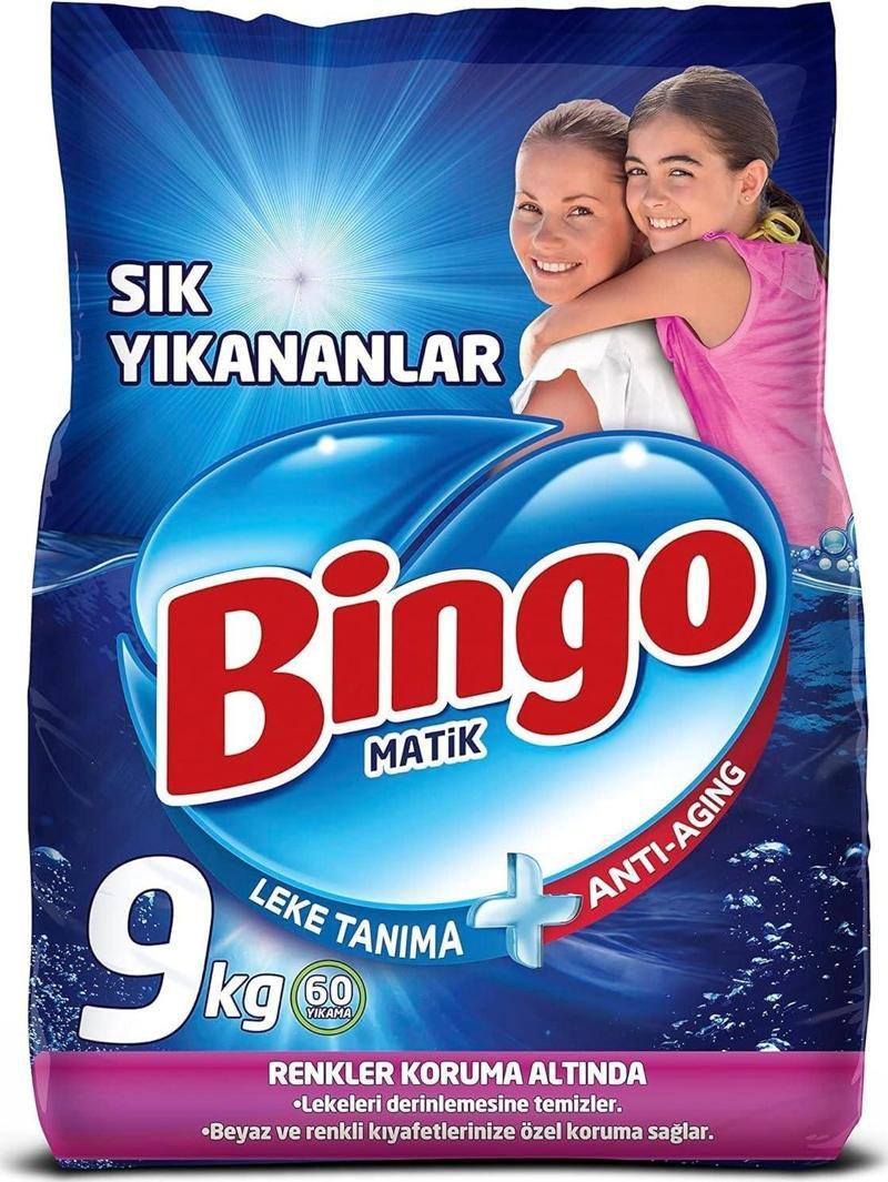 Matik Sık Yıkananlar Toz Çamaşır Deterjanı 9 kg