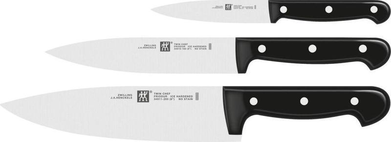 ZWILLING 349300060 TWIN CHEF 2 BIÇAK SETİ ÖZEL FORMÜL ÇELİK 3-PARÇA