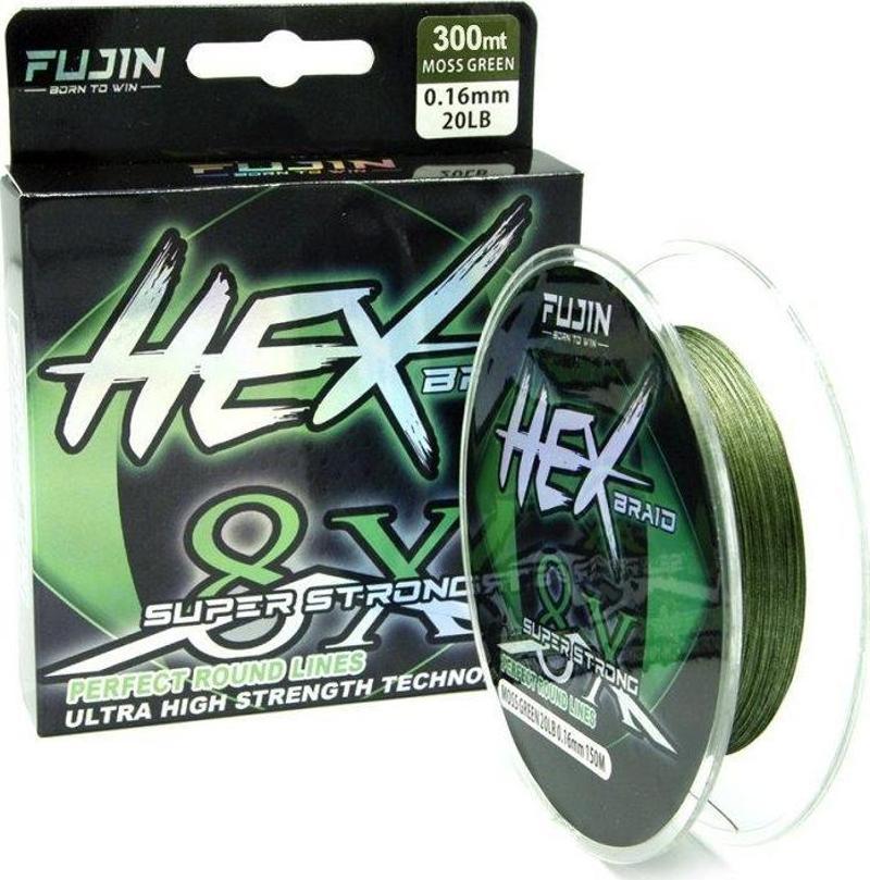 Hex Braid 8x 300mt Moss Green PE İp Misina