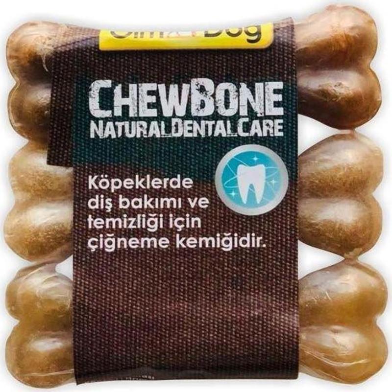 Mordimi Ağız Ve Diş Sağlığı Için Naturel Köpek Çiğneme Kemiği Üçlü 60 Gr