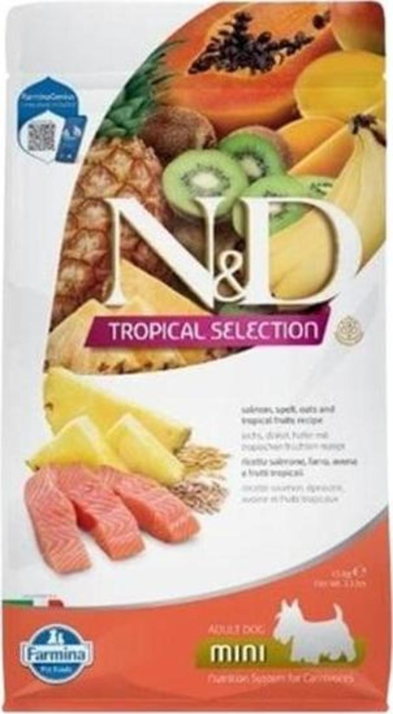 Tropical Selection Somonlu ve Tropical Meyveli Mini Irk Yetişkin Köpek Maması 1.5 Kg