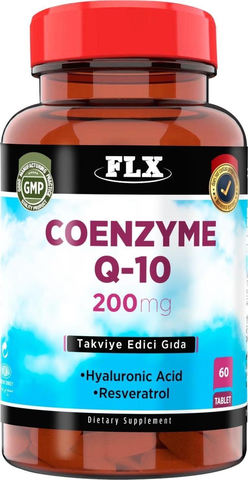 Coenzyme Q-10 200 Mg Hyaluronik Asit Resveratrol 60 Tablet