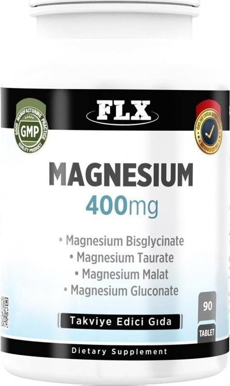 Magnezyum Bisglisinat Malat Taurat Glukonat 90 Tablet