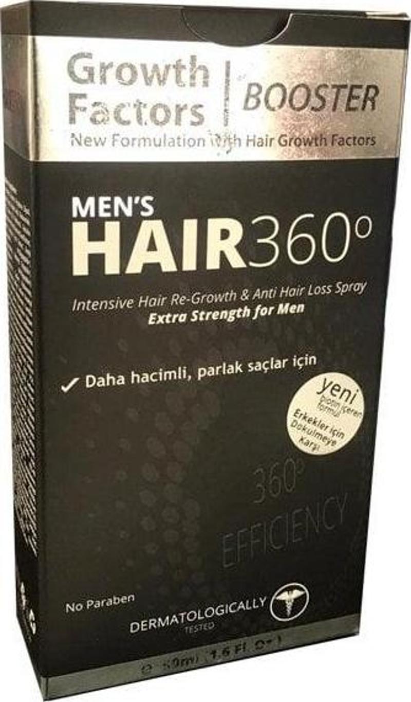 Men Booster Growth Factors Hair Spray 50 ml Erkekler için Saç Spreyi