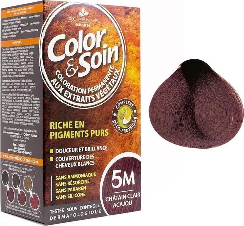 Color and Soin Saç Boyası 5M - Açık Maun Kestanesi