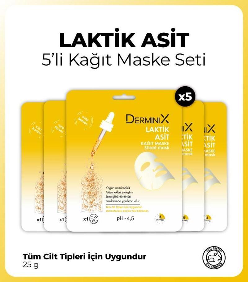 Laktik Asit Kağıt Maske 5 Adet