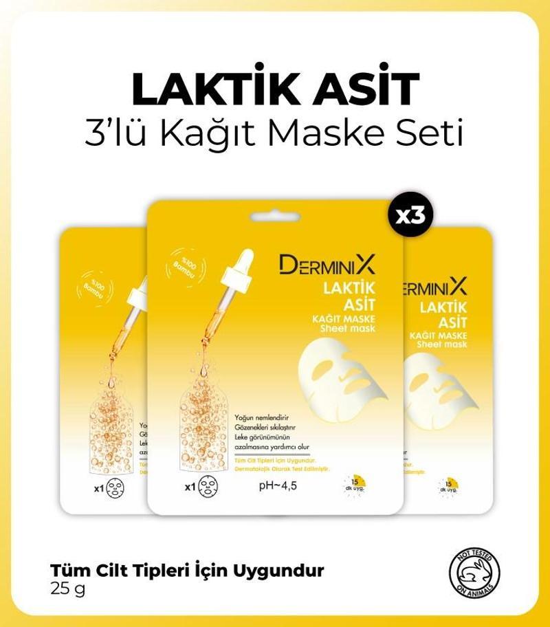 Laktik Asit 3'lü Maske Seti