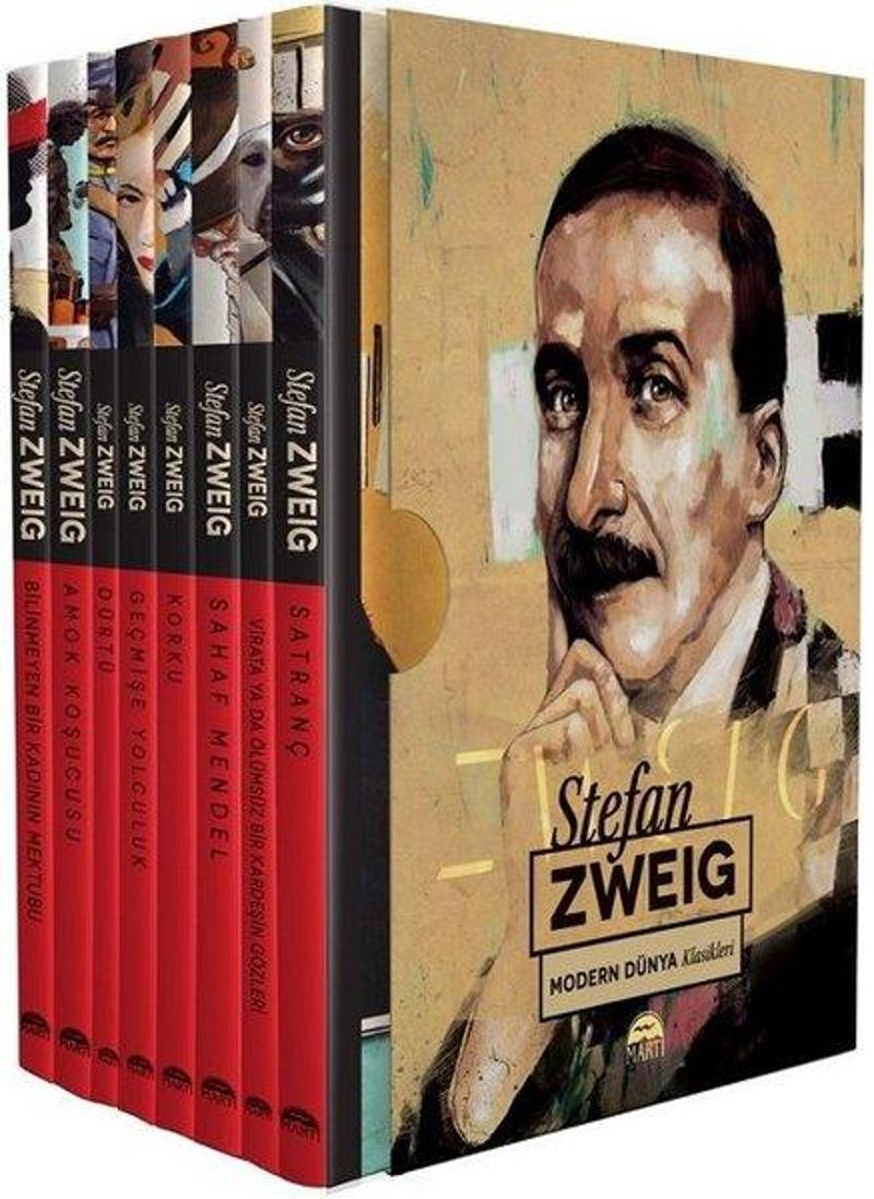 Martı Yayınları Yayinevi Stefan Zweig Seti-8 Kitap Takım Kutulu - Stefan Zweig