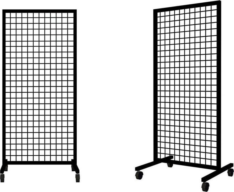 ®tekerlekli Sık Telli Tel Raf. Tel Pano Stand, Duvar Askılığı. 60x120