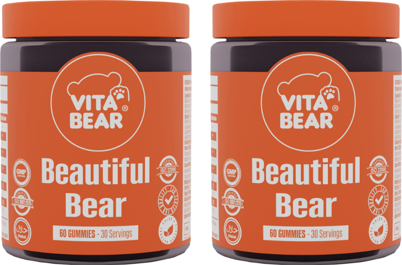 Beautiful Bear Cilt Vitamini 60 Adet 2'Li Paket