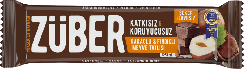 ZüBer Fındıklı & Kakaolu Meyve Tatlısı 40 gr