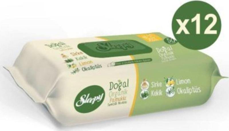 Sirkeli Kekikli Limonlu Islak Mendil 50 li 12 Adet