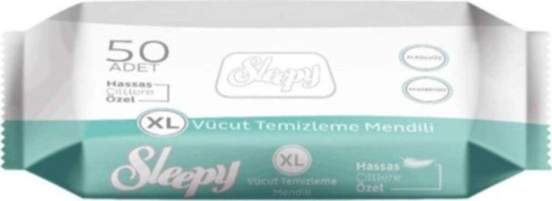 Vücut Temizleme Mendili Xl 50'li Yatak Hastaları Için